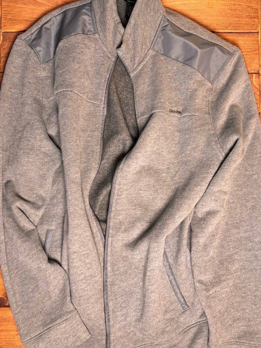 Calvin Klein Men’s Grey Full-Zip Jacket